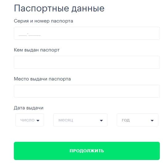 Паспортные данные Паспортные данные